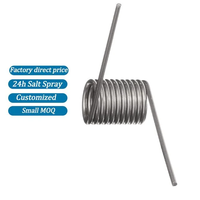 Manufacturer Custom Right Hand Wind Direction 270 Deflection Steel Music Wire 302 Stainless Steel Torsion Spring