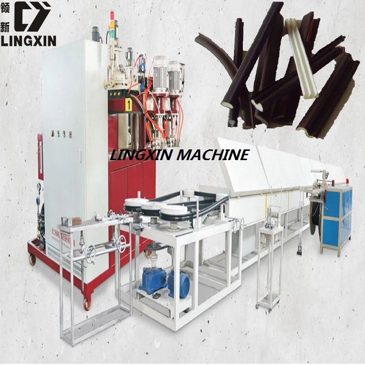 Un moyen rentable de vitre de porte joint en mousse PU Bande en caoutchouc lécheur Making Machine/bande d'étanchéité de la machine