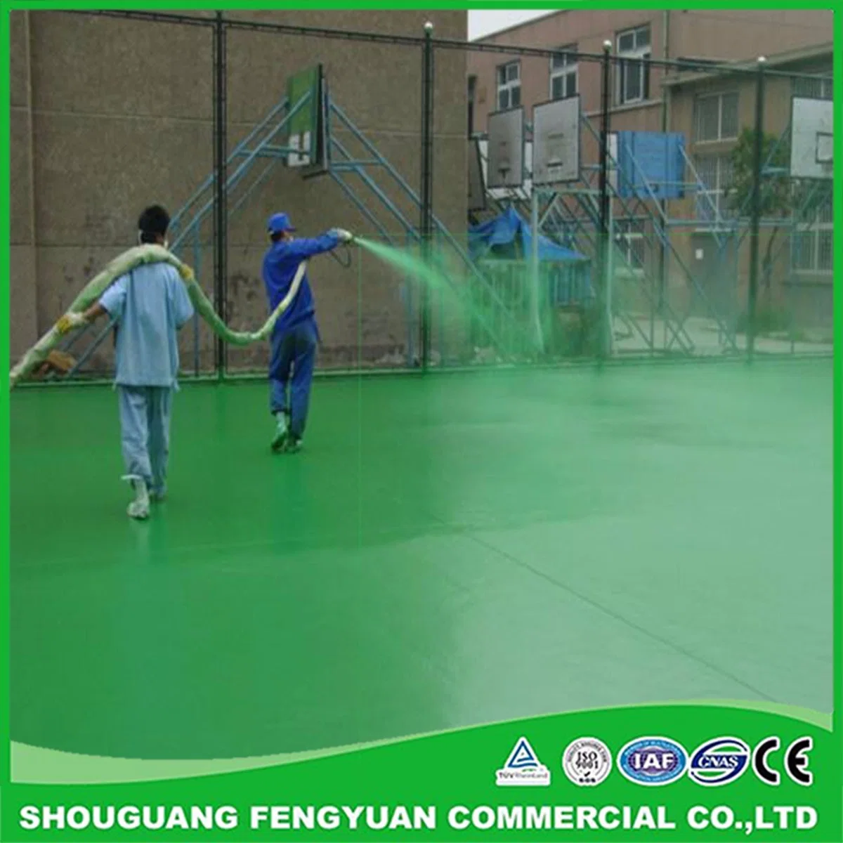 PU Basketball Court Polyurea Oil Epoxy Outdoor Wear Resistant Floor Paint