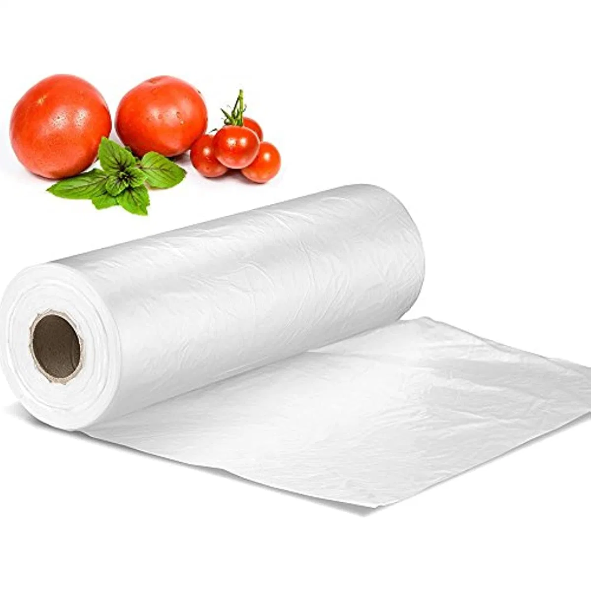 Plastic Produce Bag on a Roll, Bread and Grocery Clear Bag
