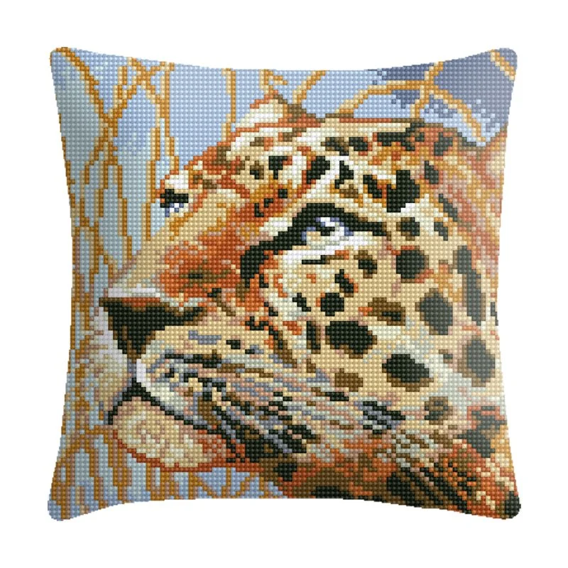 Popular Leopard Cross Stitch Needle Pillow Organizer Set Vc-Scan02