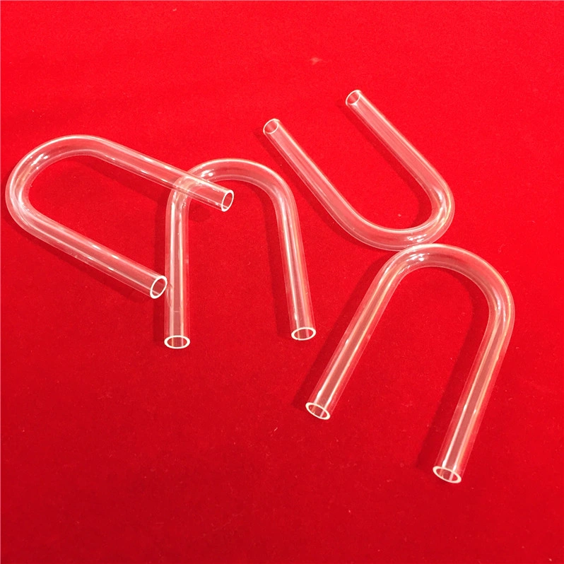 High Purity Heat and Corrosion Resistance Customize U Bent Clear Silica Fused Quartz Glass Tube