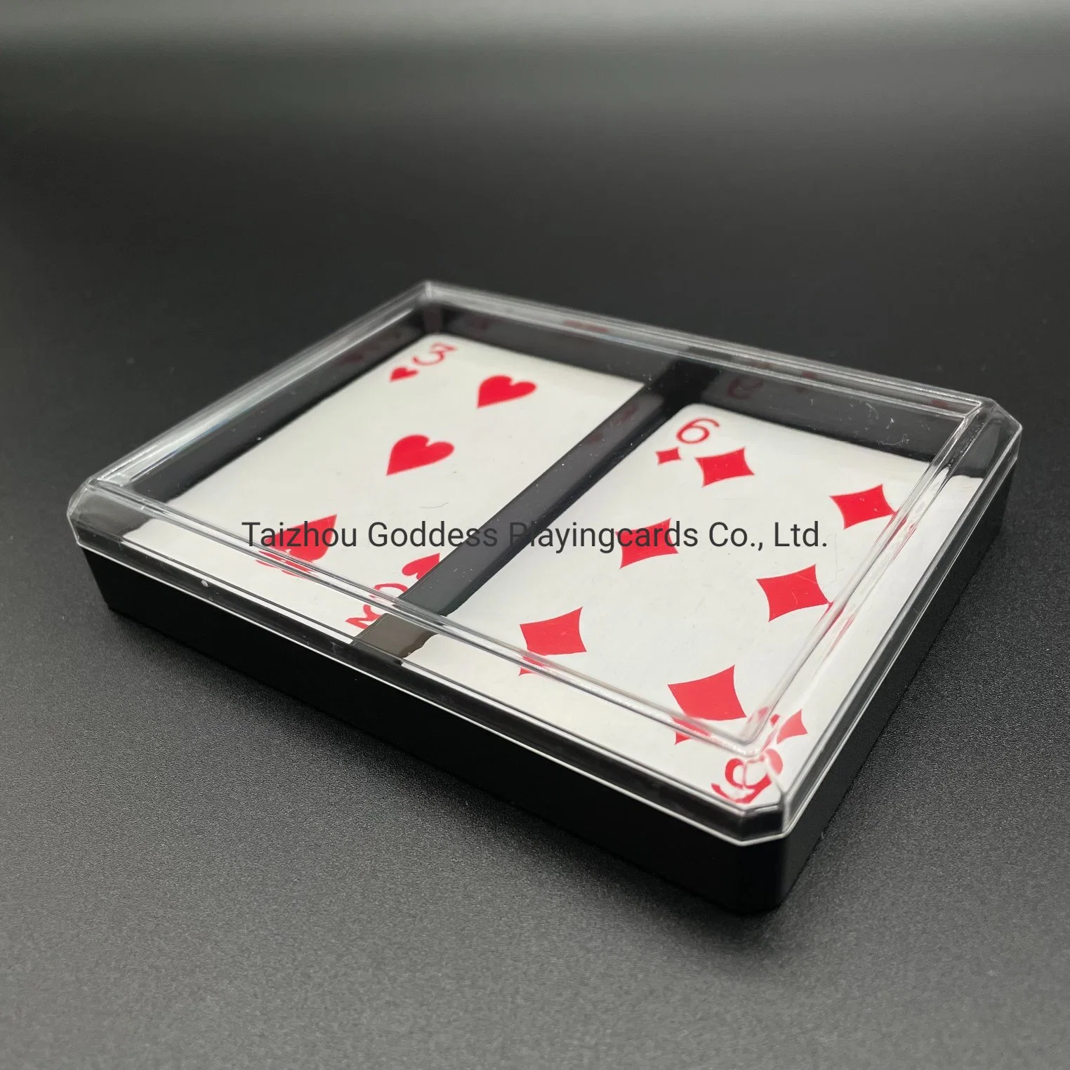 Double Sets Playing Cards in Plastic PVC Box