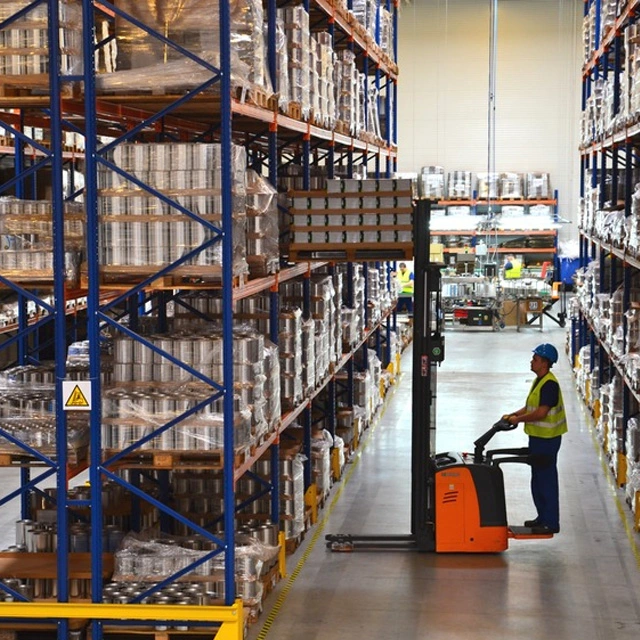 5%of Forklift Drive-in Pallet Shelving Racking Shelf Steel Multi Storage Rack for Plastic Wooden Warehouse Garage