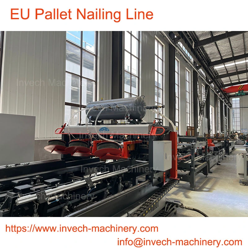 Standard EU Blocks Pallet Machine Wooden Pallet Assembly Line