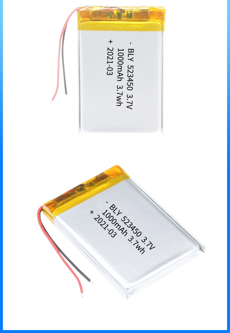 Li-ion Battery 523450 for Electric Toothbrush Point and Click Pen 3.7 V 1000mAh