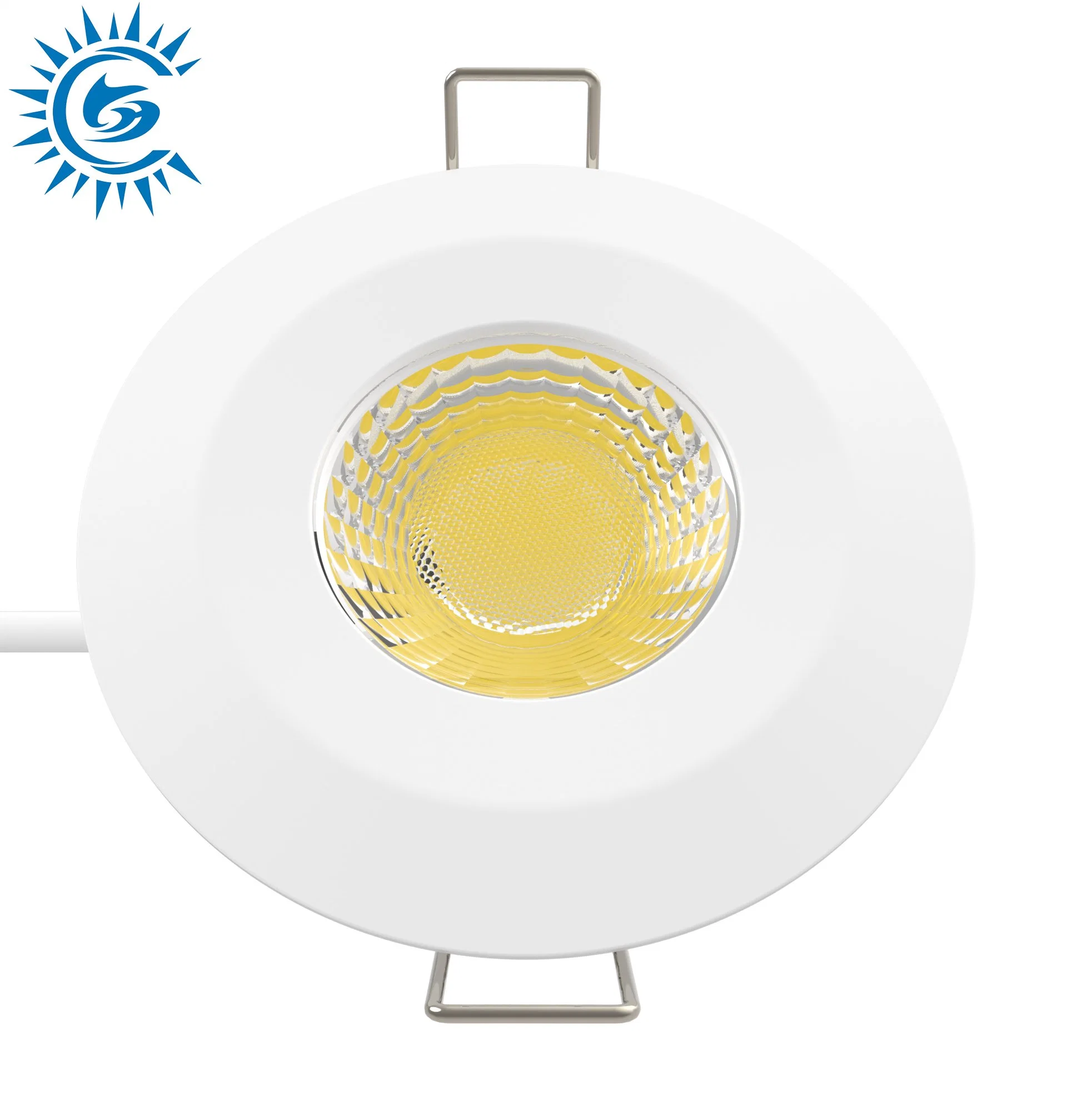 LED Downlight 3CCT 3000K/4000K/6000K 7W pour l'intérieur IP65 à l'avant/à l'arrière IP20 pour la cuisine/salle de bain.