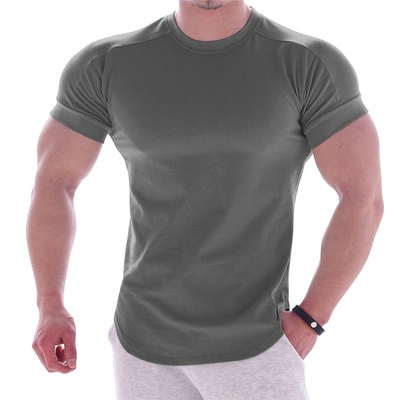 Custom Dry Fit Gym Wear Mens Fitness Gym Tee Wholesale Men Active Sports T-Shirt