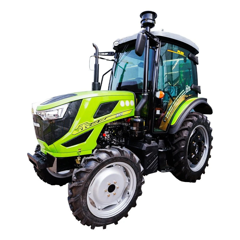 CE Certificated Factory Price 4X4 Compact 90HP Tractor with Loader and Backhoe with Environmental