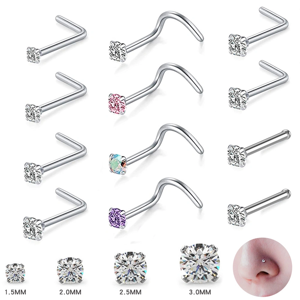 Wholesale/Supplier Titanium Alloy S-Shaped Nose Ring Body Piercing