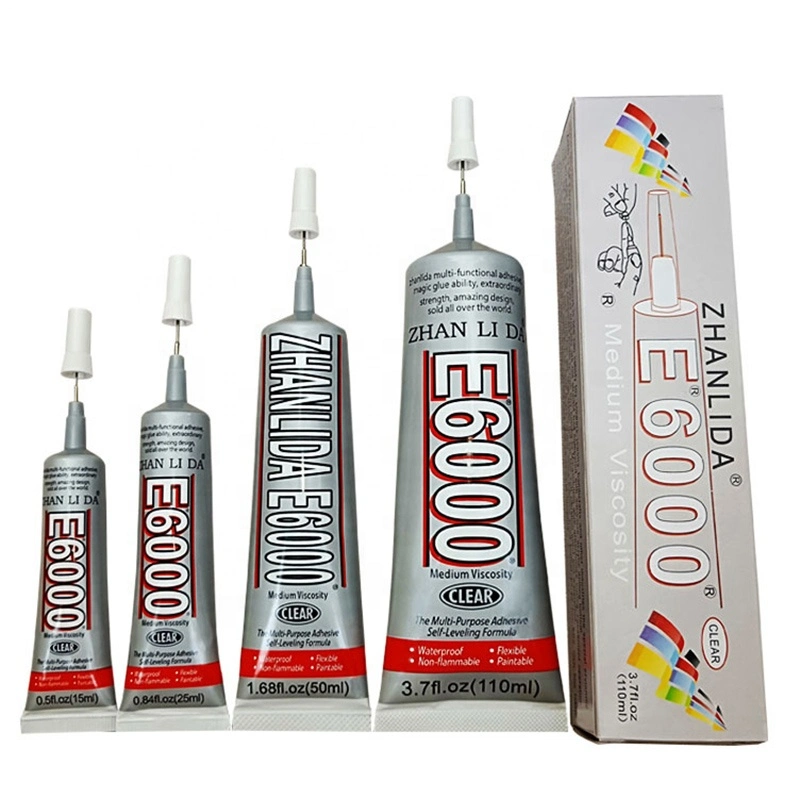 Vente en gros Hot Melt meilleure résistant à la chaleur voile en silicone liquide transparent Colle adhésive B6000 colle adhésive étanche