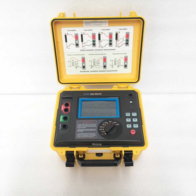 GD3128C High Voltage Testing Equipment Insulation Resistance Tester 0-15kV