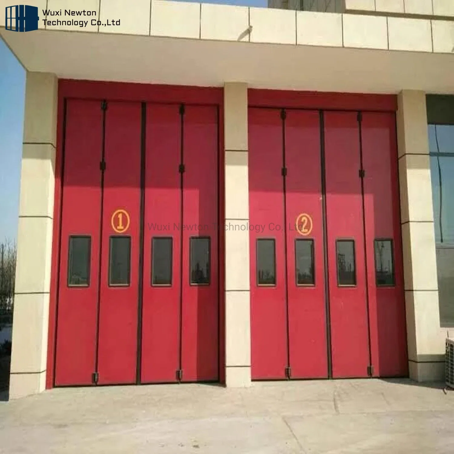 Remote Control Industrial Warehouse Shop Folding Door Garage