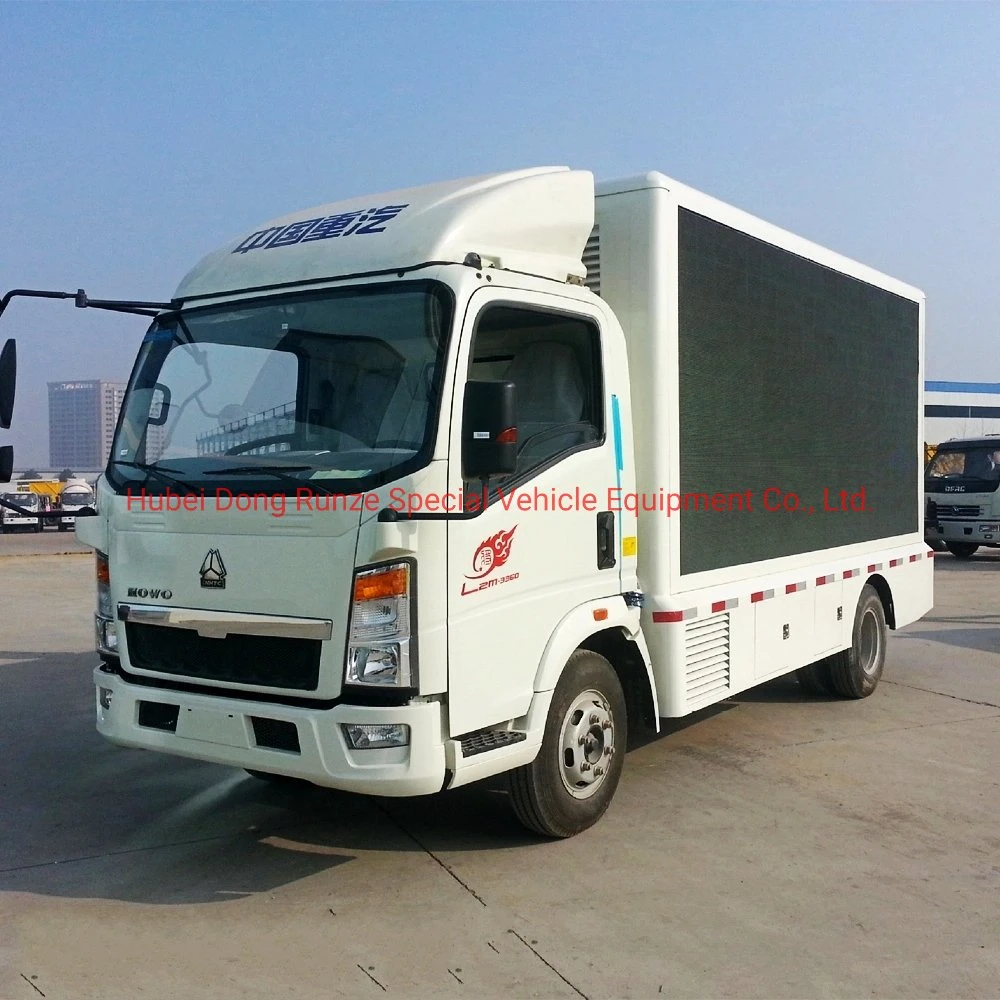 شاحنات Sino Truck HOWO ذات الإعلانات LED، لوحة إعلانات HOWO LED، عربة Sino Truck HOWO شاحنة ذات لوحات إعلانية LED، شاحنة Sino Truck HOWO Mobile LED Stage، شاحنة صينية شاشة LED الخاصة بـ HOWO