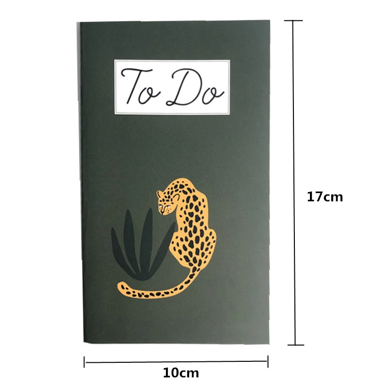 Custom Leopard Theme Hardcover Cuaderno de ejercicios para la oficina y escuela