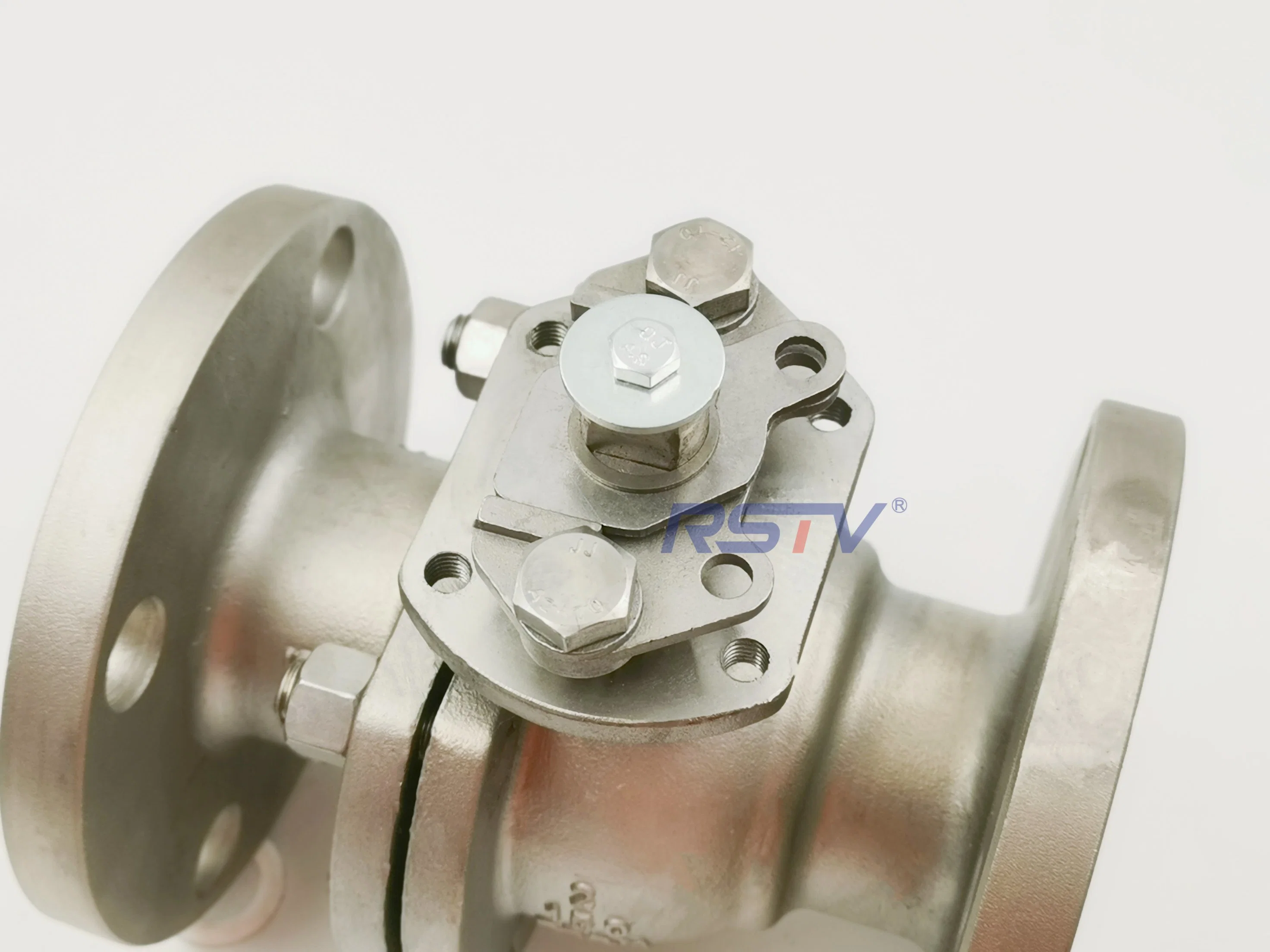 Stainless Steel/Carbon Steel ISO5211 Flange End Handle 150lb/10K/Pn16 Round Type Ball Valve