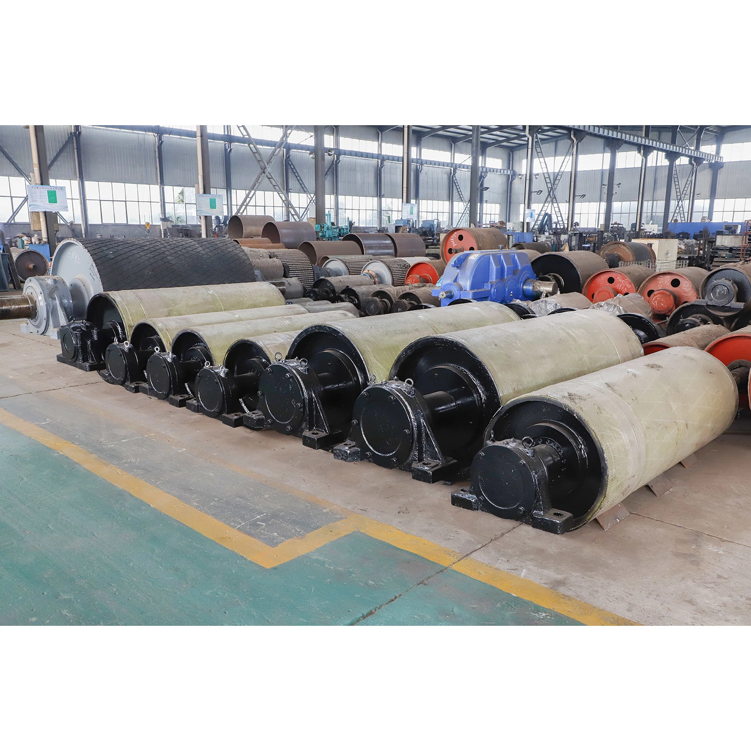 as Belt Conveyor Plain Drive Pulley for Copper Mine