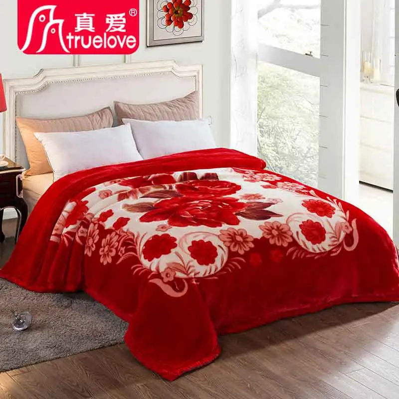 China Minky Startseite Winter Hochzeitsfestival Raschel Polar Fleece Bett Decken Truelove Blume Floral Tier Flanell Bewölkt Sherpa Mink Koreanisch Hersteller Von Pauschalangeboten