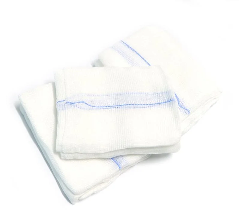 Consommables ce, consommables médicaux de découpe de gaze approuvés ISO, Gauze Swab de 10 cm X 10 cm Gauze Medical