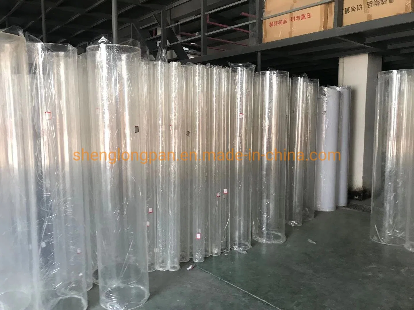 Custom Large Diameter Clear Plastic Acrylic Tube / PC Pipes 300mm 500mm 600mm 800mm