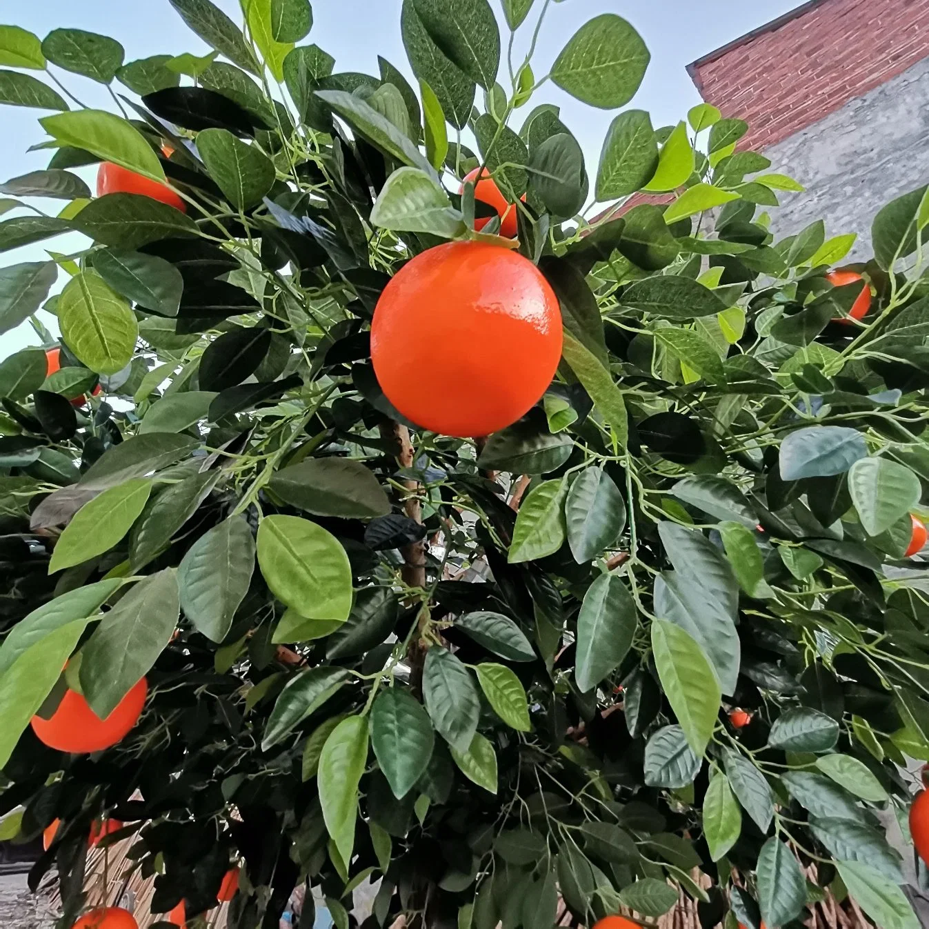 Hotel Restaurant Decoration Realistic Appearance Artificial Fruit Tree