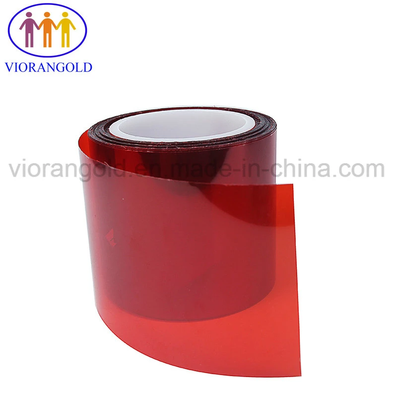 25um/36um/50um/75um/100UM/125um azul/rojo de la película protectora de animales de compañía con adhesivo de silicona para proteger la pantalla del ordenador