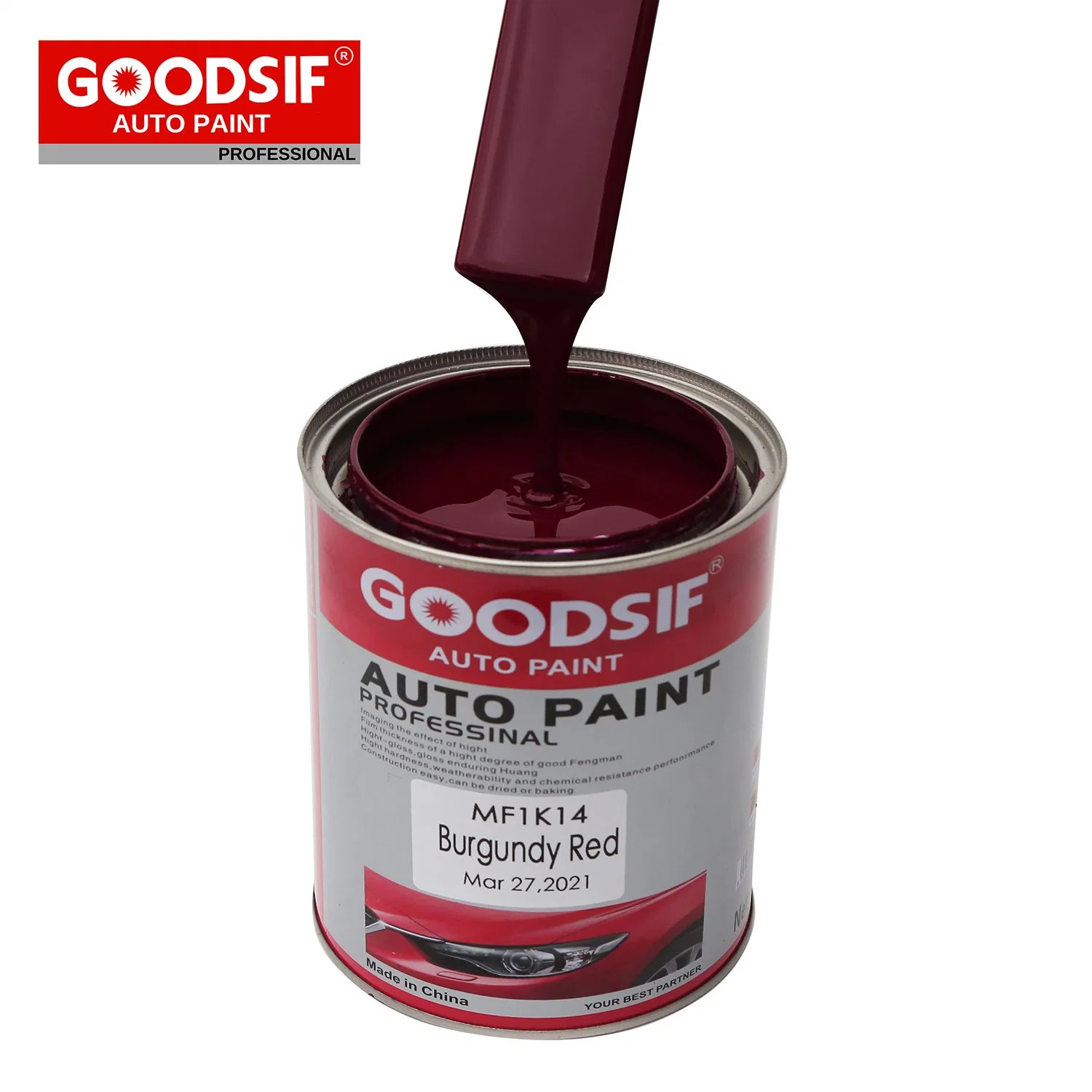 Fábrica China Automoción Coating Auto Spray Acrílico Body Shop Blanco Pintura para coches