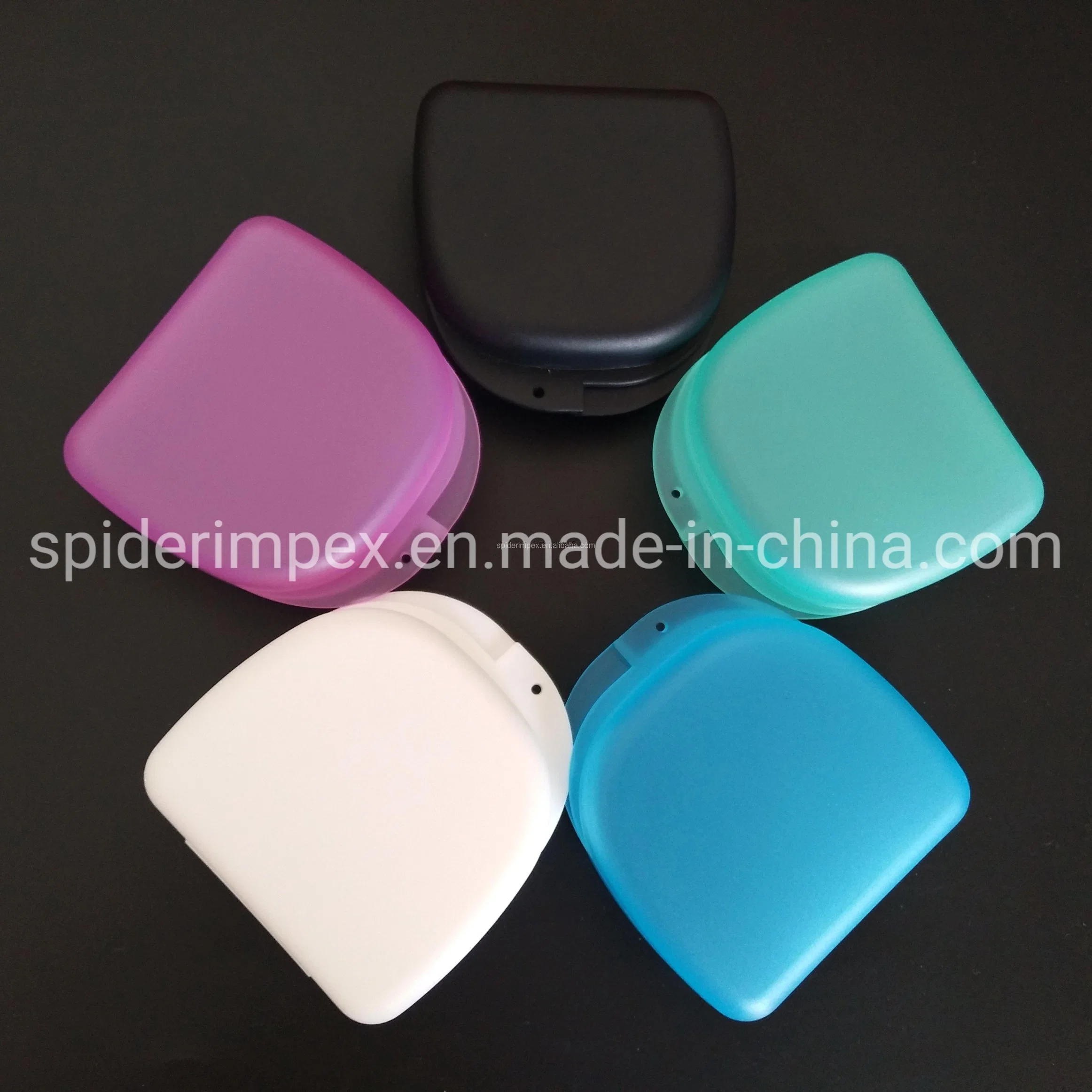 Portable High Grade Matte Plastic Orthodontic Dental Retainer Case