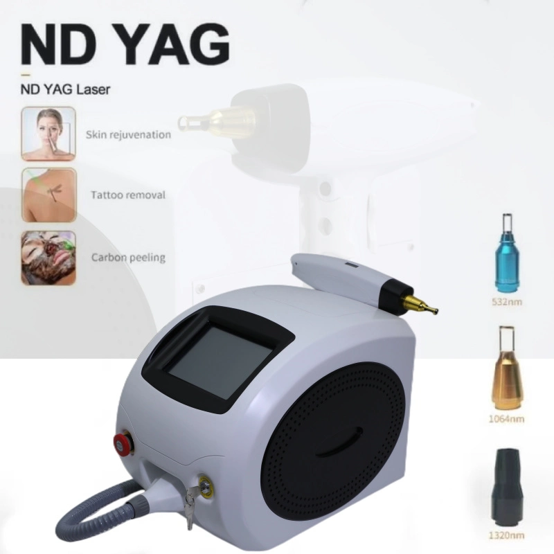 Tragbarer Tattoo Entfernung Laser Q-Schalter ND YAG Körpermarke Entfernung Beauty Equipment