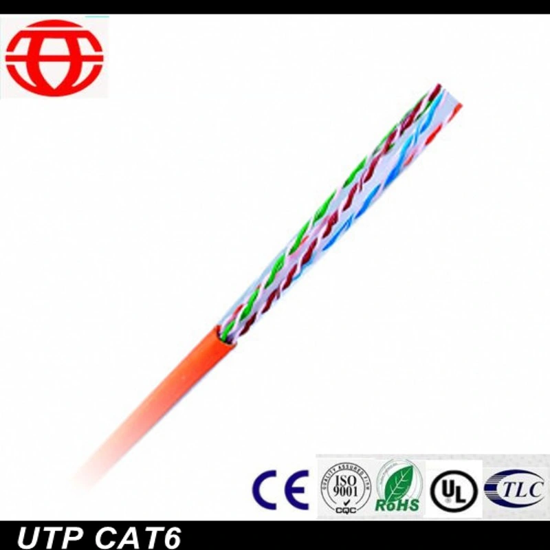 Indoor UTP CAT6 Data Optical Fiber Cable for Digital Communications