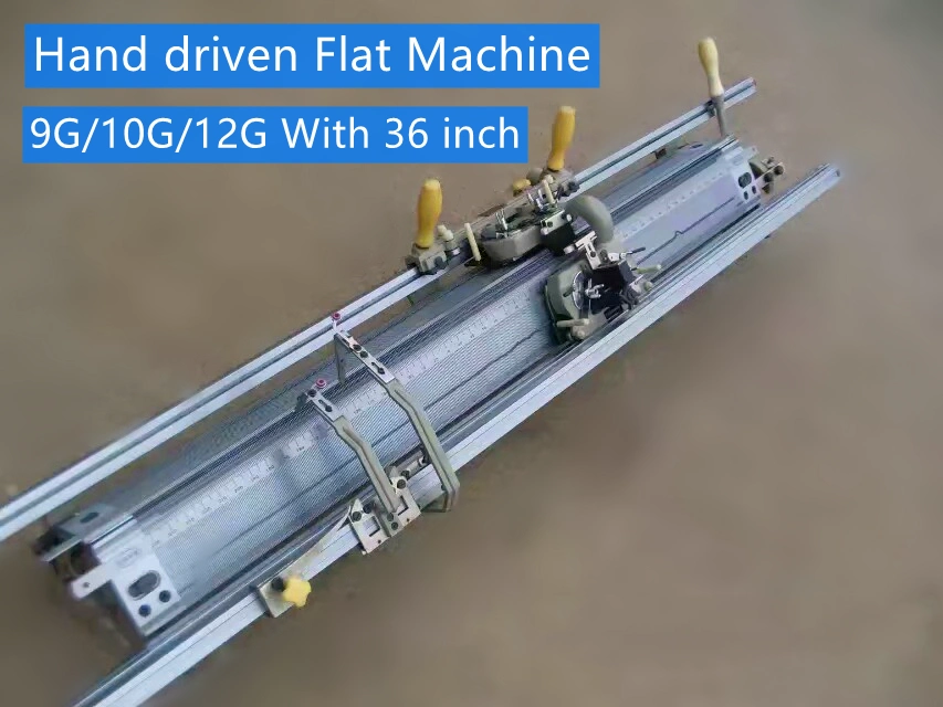 36-42pulgadas del sistema de mano de 9g 12g 14G de tejer Machinesystem plana