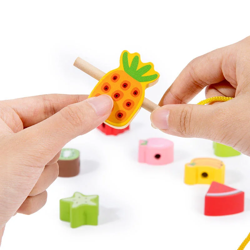 Baby Educational Wooden Montessori Shape Sorting Magnetic Fishing Toy