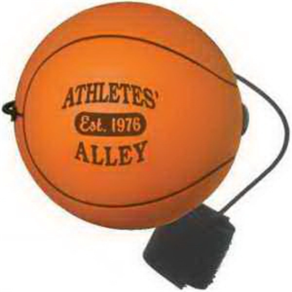 Basketball Yoyo Bungee Stress-Reliever Ball