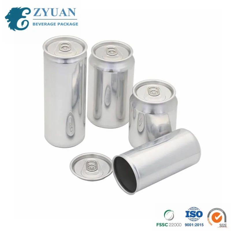 Customized Printed or Blank Beverage Slim Stubby 250ml Aluminum Can