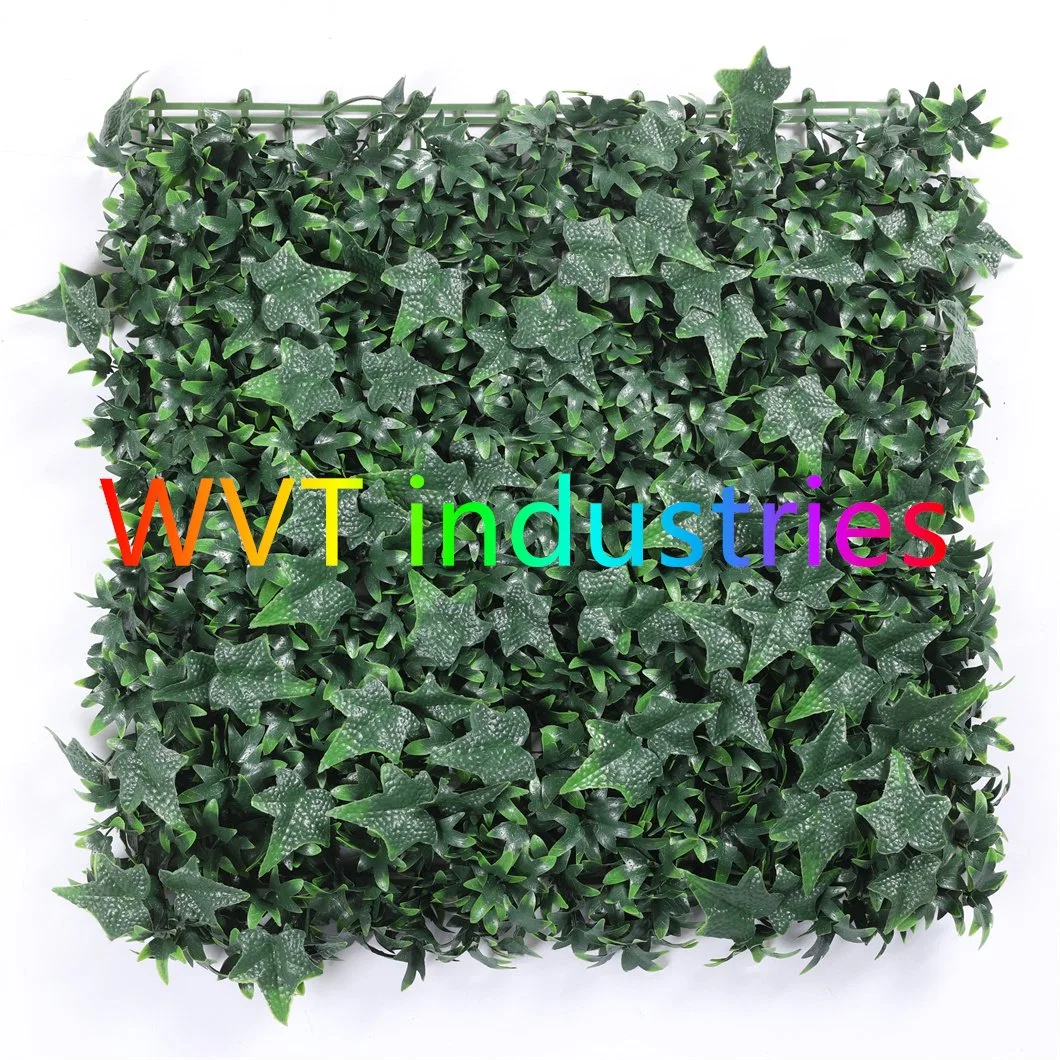 Precisão artificial anti UV para folhas de precisão Boxwood Hedge Parede Verde Jardim vertical