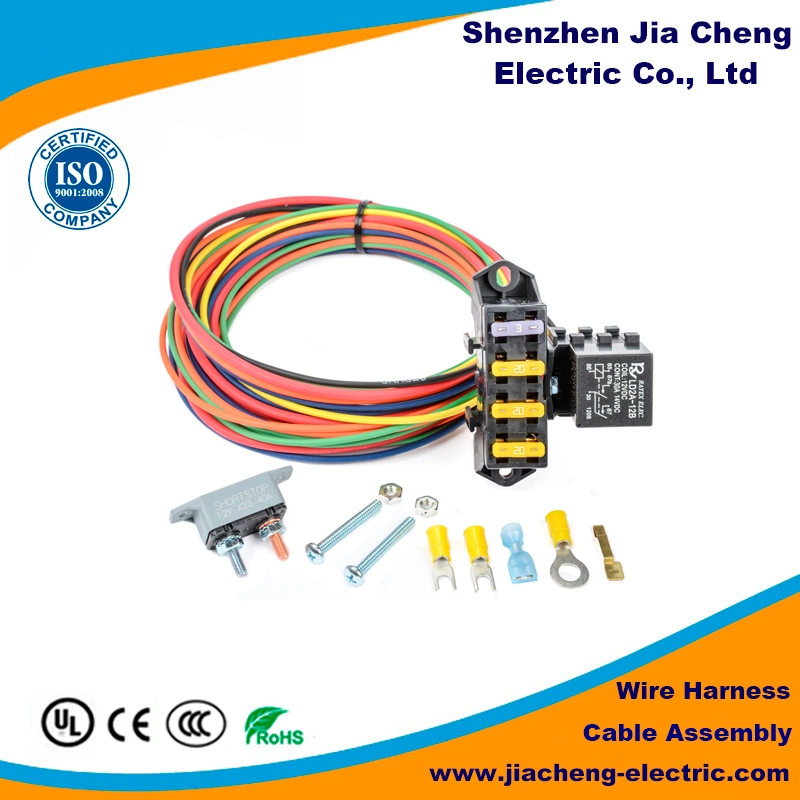 Cable de automóvil personalizado para luz de automóvil de la fábrica de Jiacheng