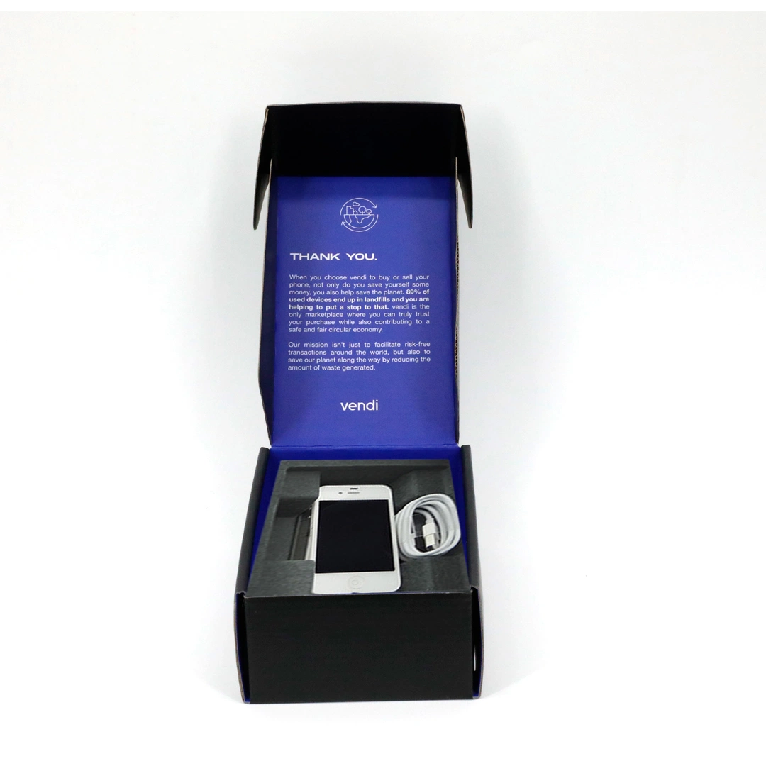 Boîte d'expédition de téléphone portable avec impression de logo personnalisé de luxe pour téléphone.