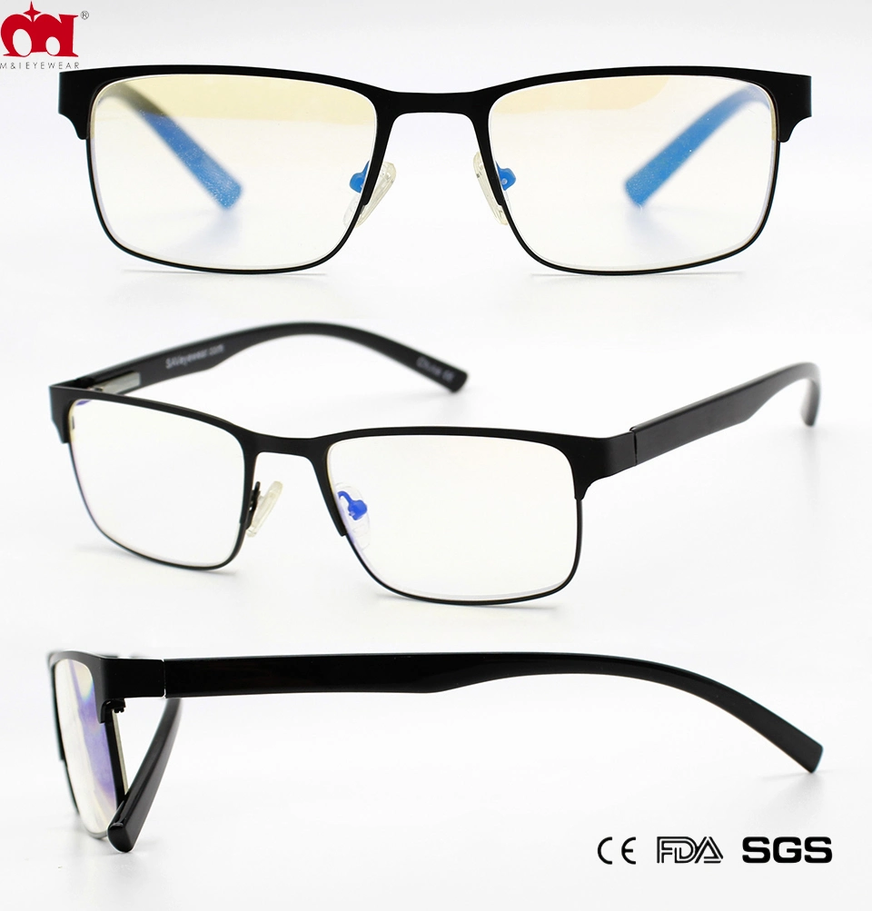 Blue Light Blocking Metal Reading Glasses Durable Customized Shape Suitable (WRM20016)