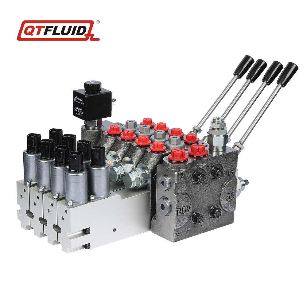 Electric Hydraulic Monoblock Directional Control Valve Tractor Use Proportional Hydraulic Valve with Hydraulic Spools