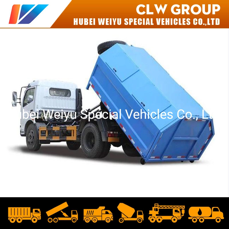 Gancho de Dongfeng de 8 toneladas de basura el brazo de elevación gran camión contenedor Roll off para la venta de camiones de basura