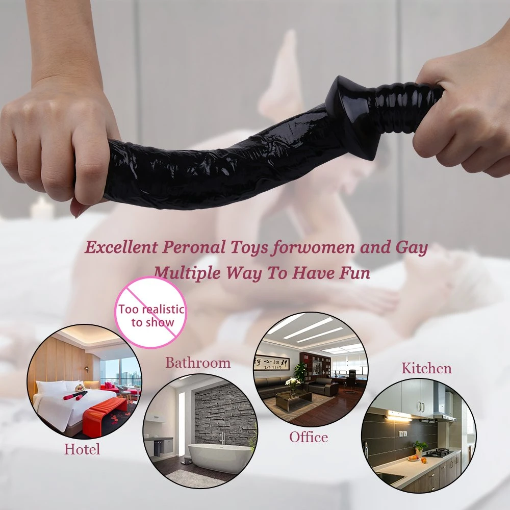 Großer Schwerteinsatz realistischer Dildo weibliches Sex-Spielzeug -PVC Material flexibler Anal Plug Vaginal Dildo, Prostata-Massager Sex-Spielzeug für Erwachsene