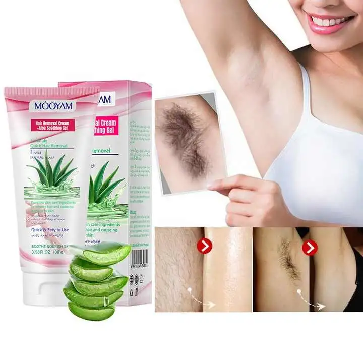 Hot Sell Promotional Natural Painless Depilatory Cream Permanent Hair Removal Cream