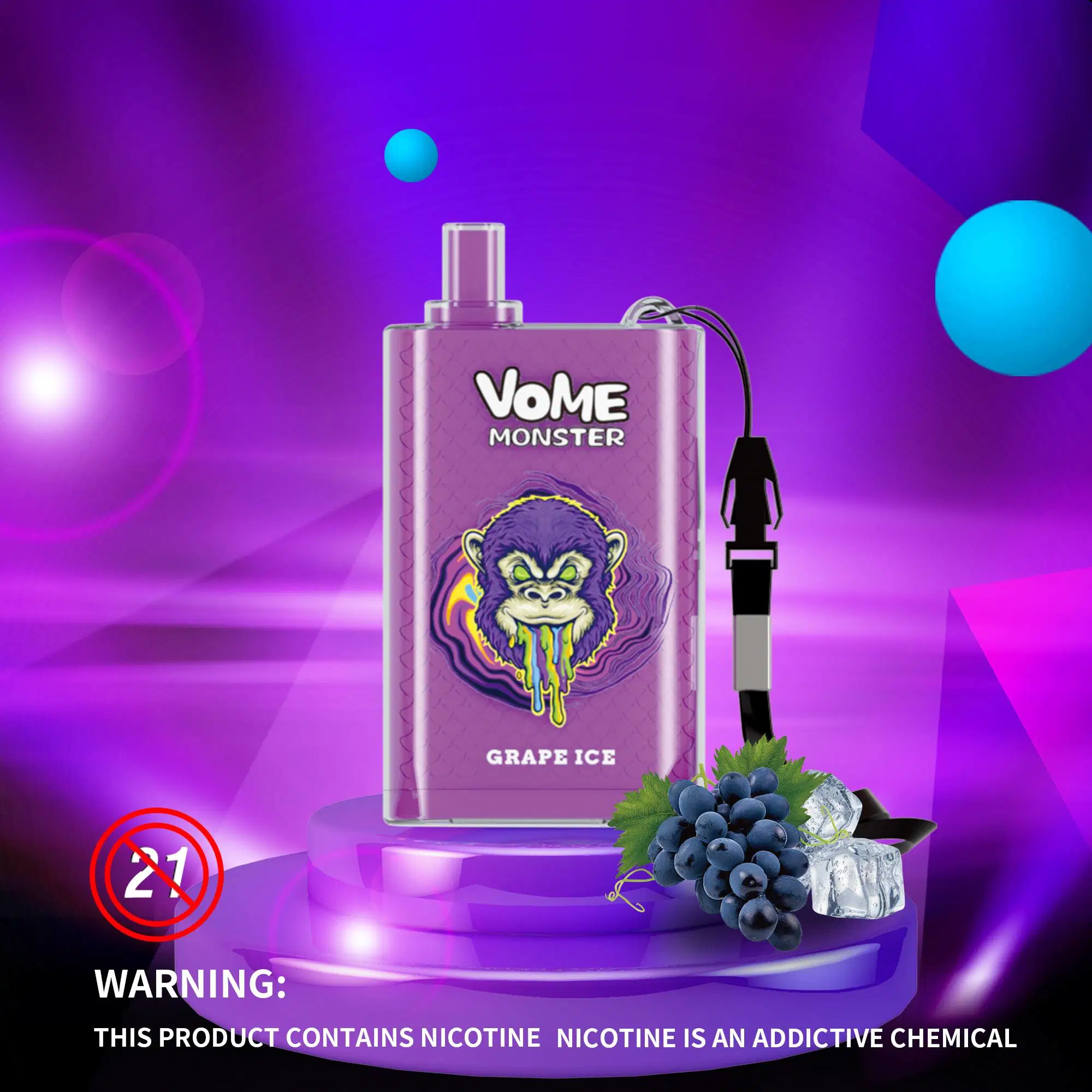 Аккумулятор емкостью 850 мА/ч, одноразовый, Vape VoME Monster 10000 пух