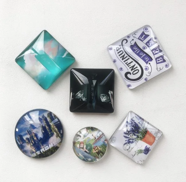 Promotional Crystal Glass Fridge Magnets