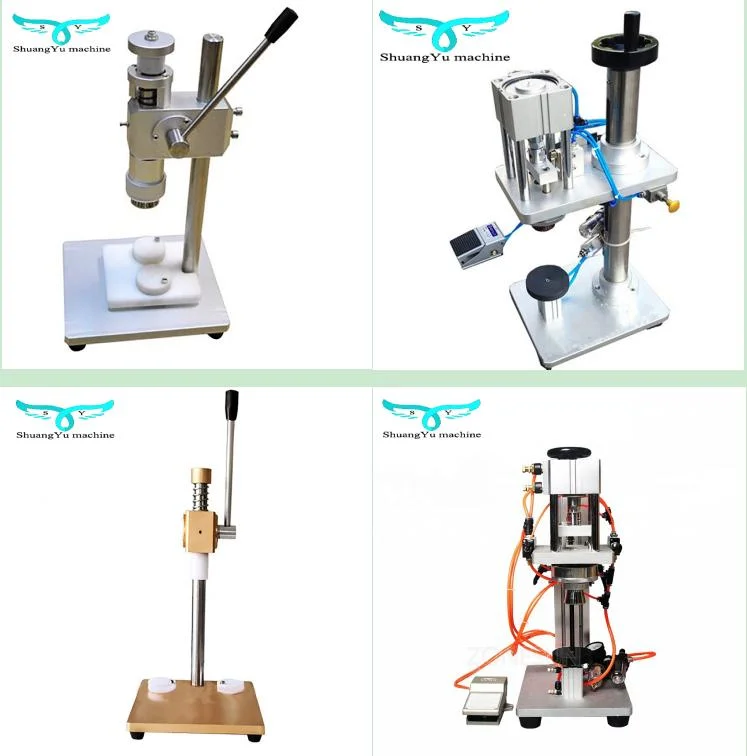 Kappe Crimpen Pneumatische Greifmaschine Parfüm Patting Maschine Aluminium Kappe Versiegelungsmaschine