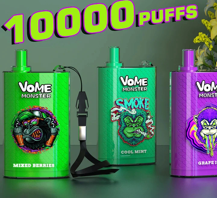 China Wholesale/Supplier Vome Monster 10000 Puffs Air Flow Control Vape Disposable/Chargeable vape Randm 7K 8K 9K 10K Puff Vape Pen with 20ml Capacity 0% 2% 3% 5% Nic