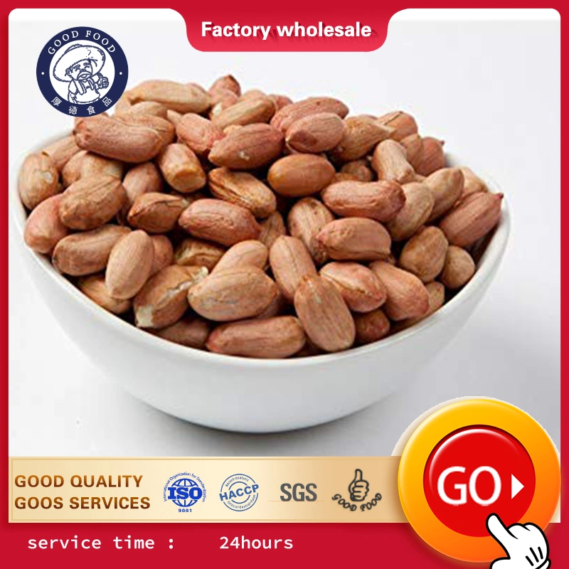 Price Cheap Peanuts Bulk Wholesale Raw Red Skin Kernel Peanut with Factory Price