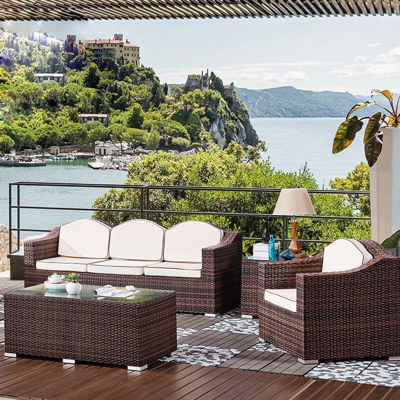 Moderne Freizeit Garten Terrasse Rattan Chair Hotel Outdoor-Sofamöbel