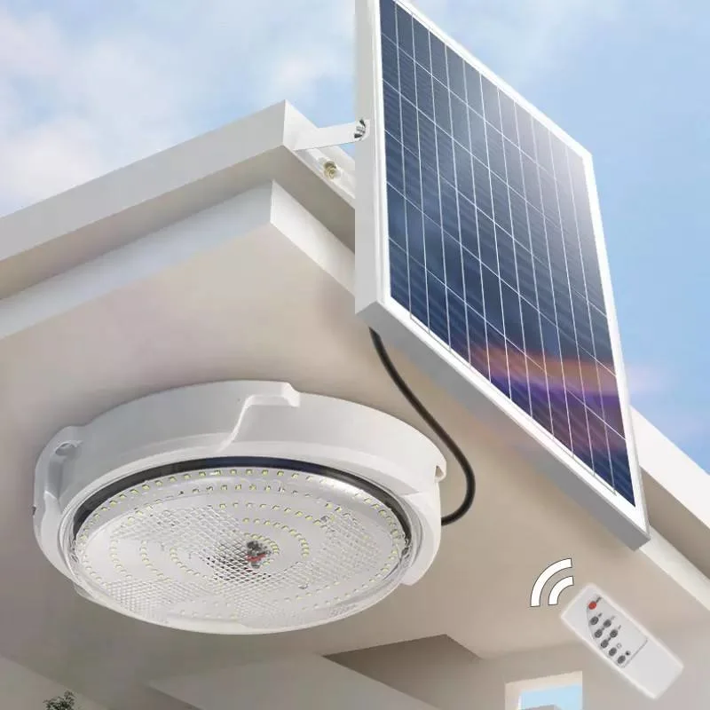 Indoor Solar Ceiling Light Factory Direct with Remote Control Solar Light Lamp for Indoor Solar Light Home House