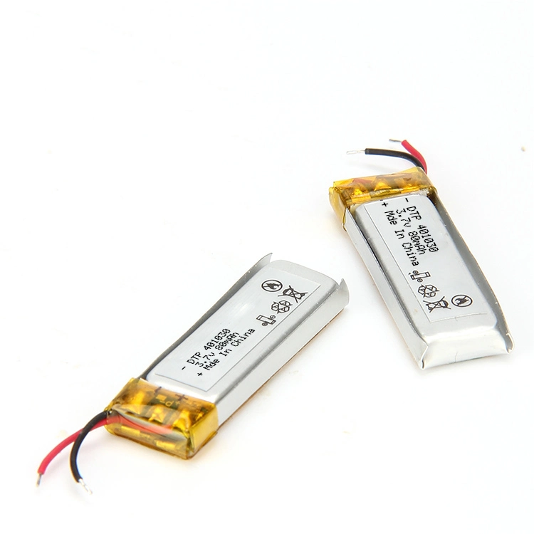 Popular Mini Smallest Li-Polymer Battery Dtp401030 3.7V 80mAh with Factor Price